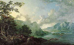 George Barret View of Windermere Lake France oil painting art